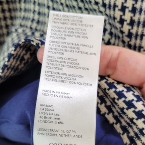 ANTHROPOLOGIE MAEVE tweed faux fur-collar jacket Sz M NEW - Picture 11 of 11